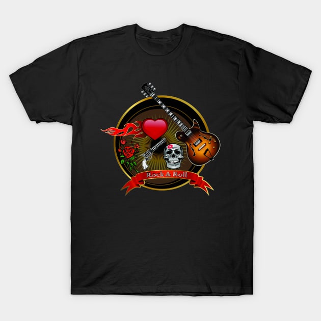 rock & roll T-Shirt by Merilinwitch